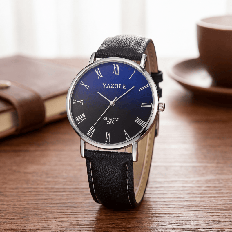 Relógios de Quartzo Minimalist - Leather Watch Band Men avaliação e preço