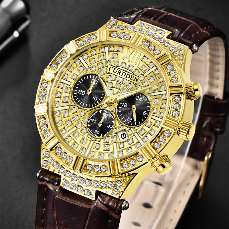 Homens originais corden marca  - Leather Watch Band Men avaliação e preço