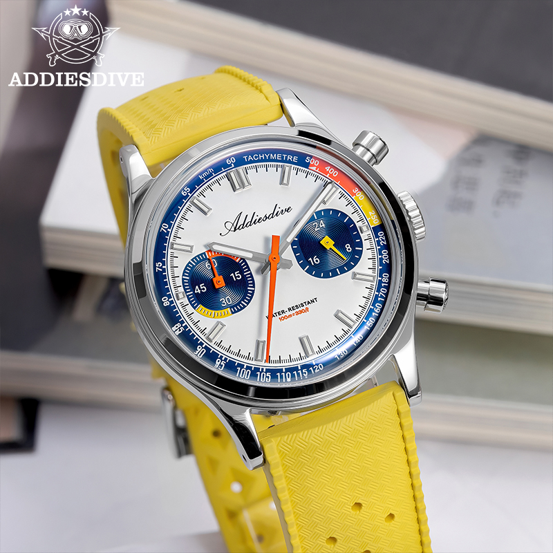 Addiesdive moda masculina reló - Rubber Strap Diver avaliação e preço