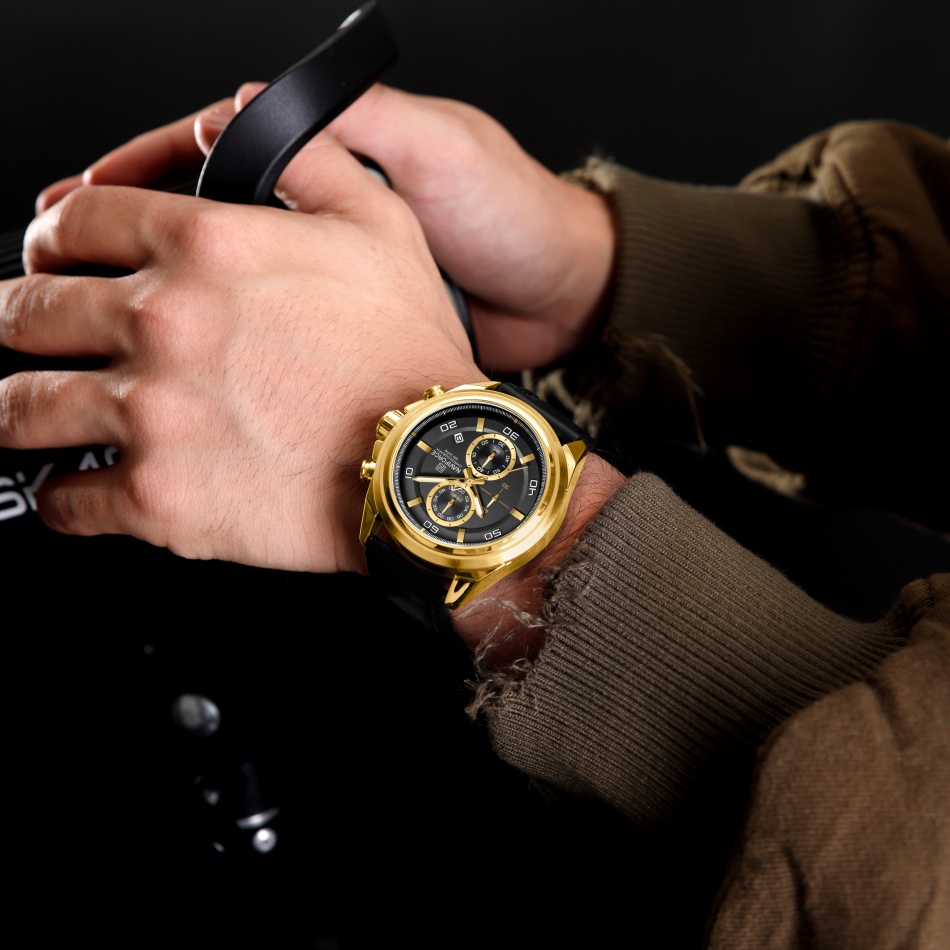 Naviforce mãos relógios de pul - Leather Watch Band Men avaliação e preço