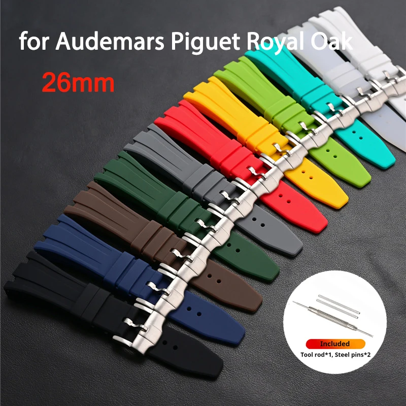 Pulseira de Borracha de 26mm p - Audemars Piguet Watch Royal Oak Offshore avaliação e preço