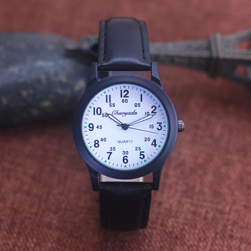 Chaoyada-Relógio de pulso de q - Leather Watch Band Men avaliação e preço